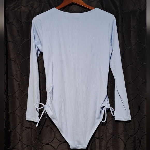 Celebrity Pink White Long-Sleeve Intimate Bathing Suit - Picture 2 of 3